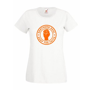 Womens Northern Soul T Shirt - Keep The Faith ss122